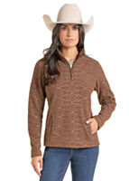 Panhandle Slim Men's 1/4 Zip Embossed Fleece Pullover