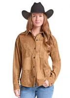 Panhandle Slim Women's Printed Micro-Suede Shirt