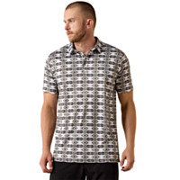 Ariat Men's All Over Print Fitted Polo