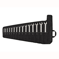 TEKTON® 1/4" - 1" Reversible 12-Point Ratcheting Combination Wrench Set with Roll, 15 Piece