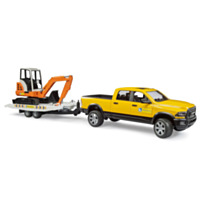Bruder® Toys Ram Rental Service with Mini Excavator