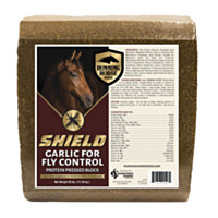 Running Horse Shield with Garlic for Fly Control Protein Block