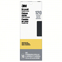 3M Drywall Sanding Screens, 120 Grit, 11.25 in x 4.19 in (10 Pack)