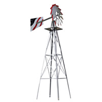SMV Industries 8' American Flag Accent Windmill