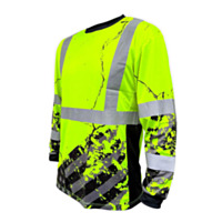 SafetyShirtz SS360º American Grit Reflective Long Sleeve Safety Shirt