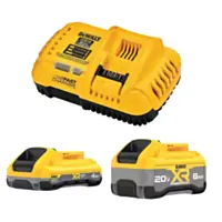 DeWalt 20V XR Lithium-Ion Starter Pack with 8.0 Ah and 4.0 Ah Battery Packs and Charger