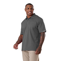 Berne® Short Sleeve Ribbed Collar Pocket Polo Shirt