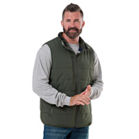 Berne® Men's Channel Quilt Ripstop Flannel-Lined Vest