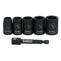 DEWALT SAE Socket Set, 6 piece