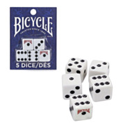 Bicycle Dice, 5 Pack