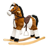 Brown Plush Rocking Horse