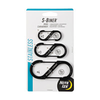 Nite Ize S-Biner® Dual Carabiner Stainless Steel - 3 Pack, Black