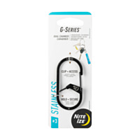 Nite Ize G-Series® Dual Chamber Carabiner #3 - Black