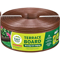 Master Mark 4 In. H. x 40 Ft. L. Brown Terrace Board Lawn Edging