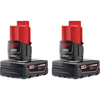 Milwaukee M12 REDLITHIUM XC 4.0 Ah Battery Pack (2-Pack)