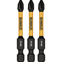 DEWALT FlexTorq 2 In. #2 Phillips Impact Screwdriver Bit (3-Pack)