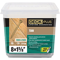 Hillman Deck Plus #8 x 1-5/8 In. Tan Deck Screw (735-Count)