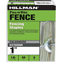 Hillman Fas-n-Tite 2-1/2 In. Galvanized Stockade Fence Staples (5 Lb.)