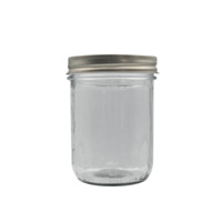 Americanner Wide Mouth Home Canning Jar Tray (12 Jars w/Metal Lids and Bands per Tray) 12 qty - 16 oz.