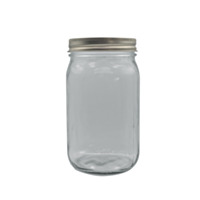 Americanner Wide Mouth Home Canning Jar Tray (12 Jars w/Metal Lids and Bands per Tray) - 12 qty - 32 oz.