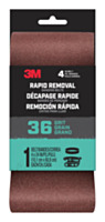 3M Rapid Removal 4 x 24 inch Power Sanding Belt, 36 grit (1 Pack)