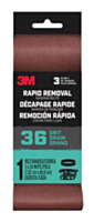 3M Rapid Removal 3 x 24 inch Power Sanding Belt, 36 grit (1 Pack)
