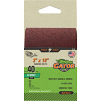 Gator 3 In. x 18 In. 40-Grit Aluminum Oxide Sanding Belt (2-Pack)