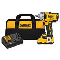 DEWALT 20V MAX* XR 1/2-in. Mid-Range Impact Wrench Kit With Hog Ring Anvil