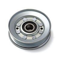 TERRE V-Groove Idler Pulley, 3.75'' Outside Diameter, 5/8'' Bore, Steel