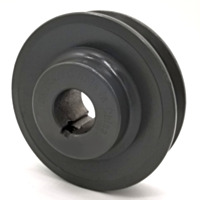 TERRE V-Groove Drive Pulley, 3.5'' Outside Diameter, 7/8'' Bore, Cast Iron