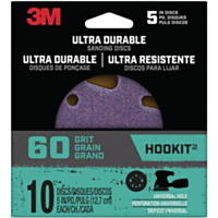 3M Ultra Durable 5 In. 60-Grit Power Sanding Disc