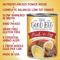 Evangers Against the Grain The Good Egg Steak 'n Egg Canned Dog Food, 10.5 oz