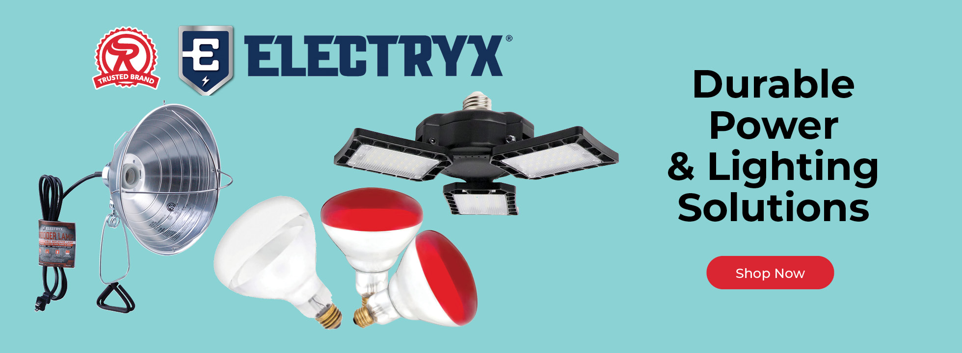 Electryx. Durable Power & Lighting Solutions. Shop now.
